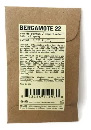 Le Labo Bergamote 22 0.75ml, Parfumovaná voda (U)