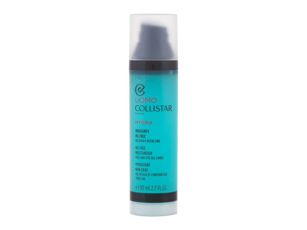 Collistar Uomo Hydra Oil Free Moisturizer (M) 80ml, Pleťový gél Face and Eye Gel
