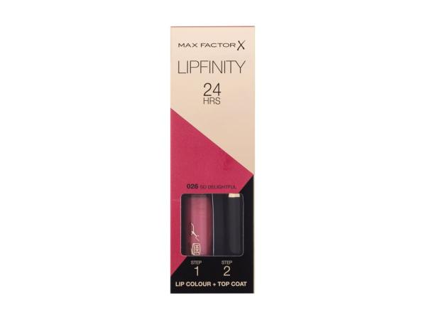Max Factor Lipfinity 24HRS Lip Colour 026 So Delightful (W) 4,2g, Rúž