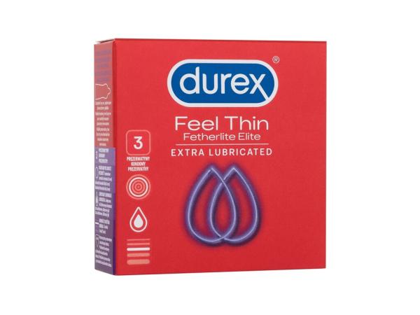 Durex Feel Thin Extra Lubricated (M) 3ks, Kondómy