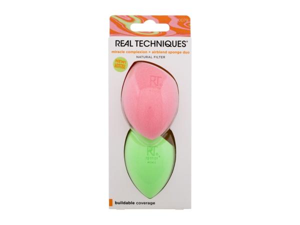 Real Techniques Miracle Complexion Sponge Duo (W) 1ks, Aplikátor