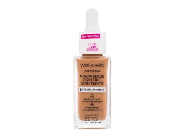 Wet n Wild Bare Focus Niacinamide Skin Tint Dark (W) 32ml, Make-up