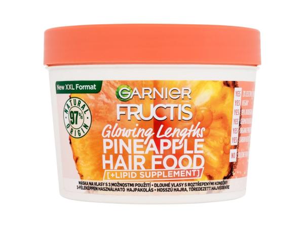 Garnier Fructis Hair Food Pineapple Glowing Lengths Mask (W) 400ml, Maska na vlasy