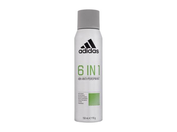 Adidas 48H Anti-Perspirant 6 In 1 (M)  150ml, Antiperspirant