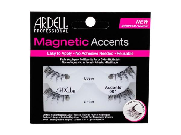 Ardell Magnetic Accents 001 Black (W) 1ks, Umelé mihalnice