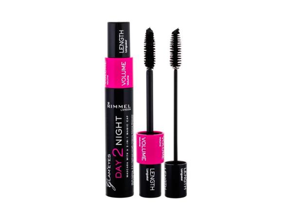 Rimmel London Day 2 Night 001 Black (W) 9,5ml, Špirála