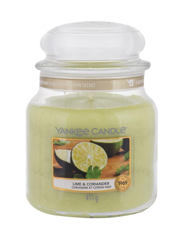 Yankee Candle Lime & Coriander (U)  411g, Vonná sviečka