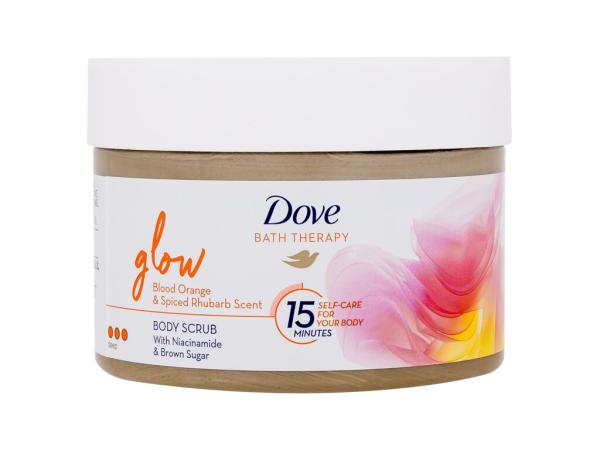 Dove Glow Body Scrub Bath Therapy (W)  295ml, Telový peeling