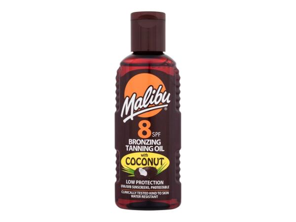 Malibu Bronzing Tanning Oil Coconut (W) 100ml, Opaľovací prípravok na telo SPF8