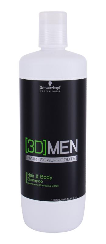 Schwarzkopf Professi Hair & Body 3DMEN (M) 1000ml, Šampón