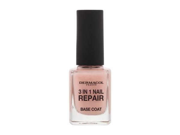 Dermacol 3in1 Nail Repair Base Coat (W) 11ml, Starostlivosť na nechty