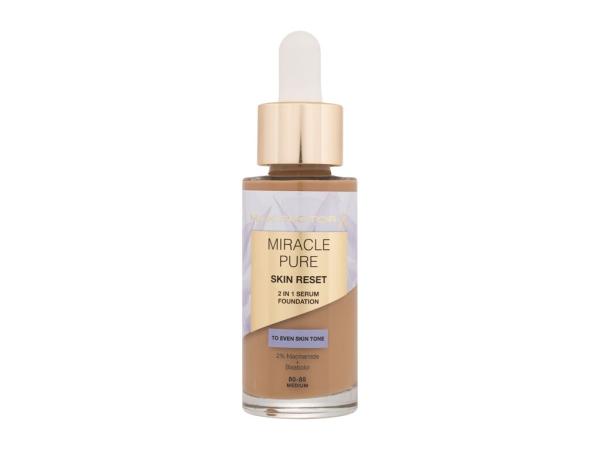 Max Factor Miracle Pure Skin Reset 2in1 Serum Foundation 80-85 Medium (W) 30ml, Make-up