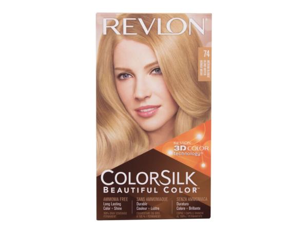 Revlon Colorsilk Beautiful Color 74 Medium Blonde (W) 59,1ml, Farba na vlasy