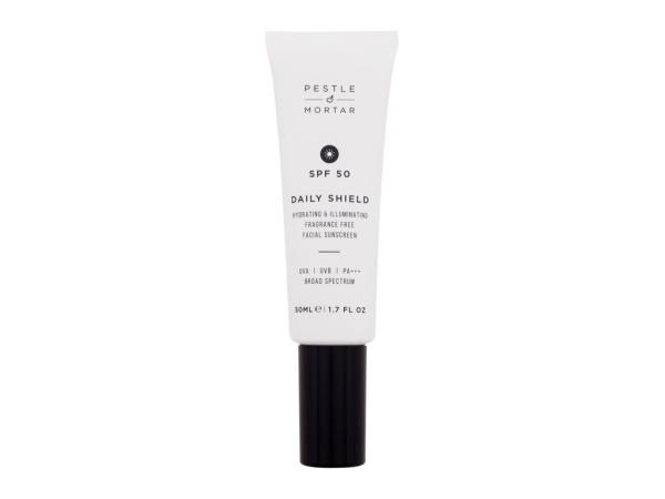 Pestle & Mortar Daily Shield Hydrating & Illuminating Facial Sunscreen (W) 50ml, Opaľovací prípravok na tvár SP