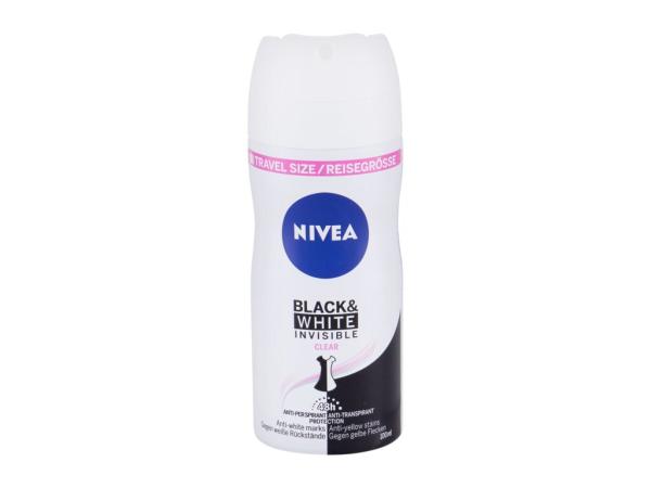 Nivea Black & White Invisible Clear (W) 100ml, Antiperspirant 48h