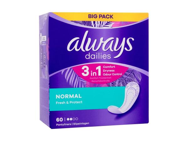 Always Daily Fresh Normal Odour Lock (W) 60ks, Slipová vložka