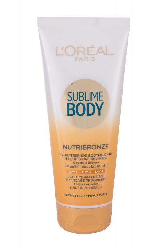 L´Oréal Paris Nutribronze Sublime Body (W) 200ml, Samoopaľovací prípravok