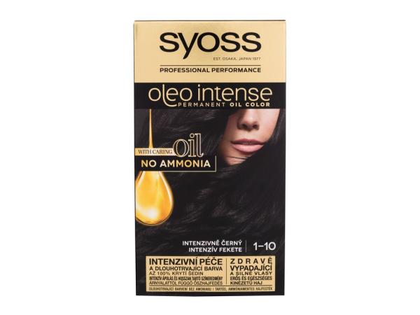 Syoss Oleo Intense Permanent Oil Color 1-10 Intense Black (W) 50ml, Farba na vlasy