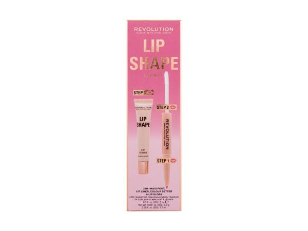 Makeup Revolution Lo Lip Shape Pink Nude (W) 9ml, Lesk na pery