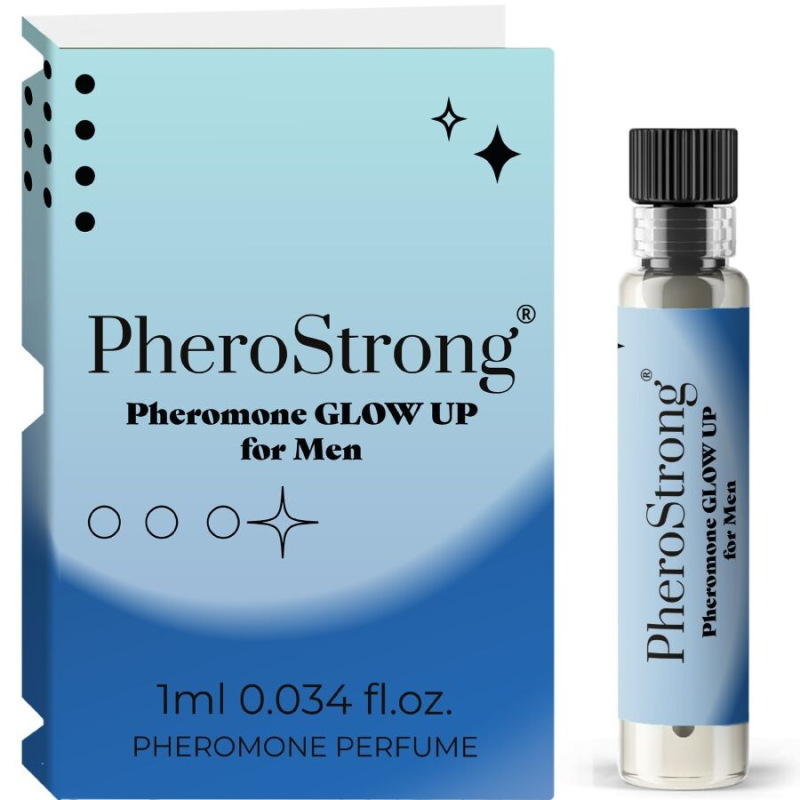 Pherostrong Perfume Pheromones Glow Up For Men 1 ml, Vzorka parfumu s feromónmi (M)
