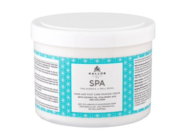 Kallos Cosmetics SPA Hand And Foot Massage Cream (W) 500ml, Telový krém
