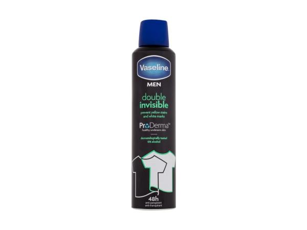 Vaseline Double Invisible (M) 250ml, Antiperspirant 48h