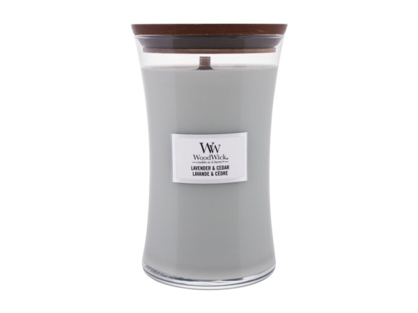 WoodWick Lavender & Cedar (U) 610g, Vonná sviečka