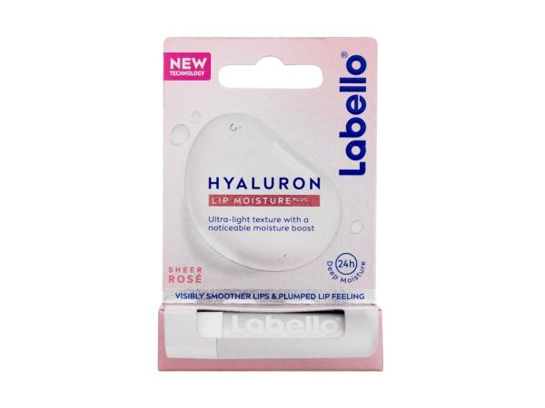 Labello Hyaluron Lip Moisture Plus (W) 5,2g, Balzam na pery Sheer Rosé