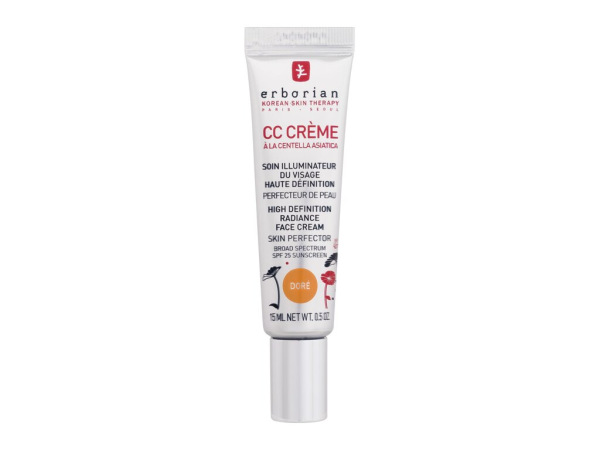 Erborian CC Creme High Definition Radiance Face Cream Doré (W) 15ml, CC krém