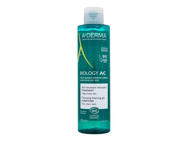 A-Derma Biology AC Cleansing Foaming Gel (W) 200ml, Čistiaci gél