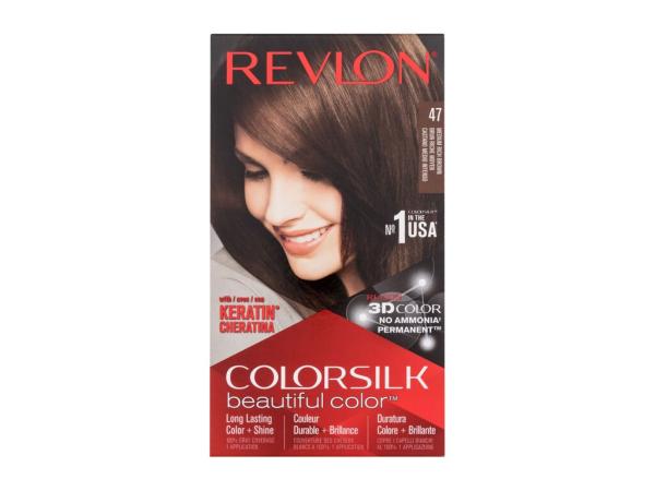 Revlon Colorsilk Beautiful Color 47 Medium Rich Brown (W) 59,1ml, Farba na vlasy