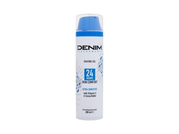 Denim Extra Sensitive Shaving Gel Performance (M)  200ml, Gél na holenie