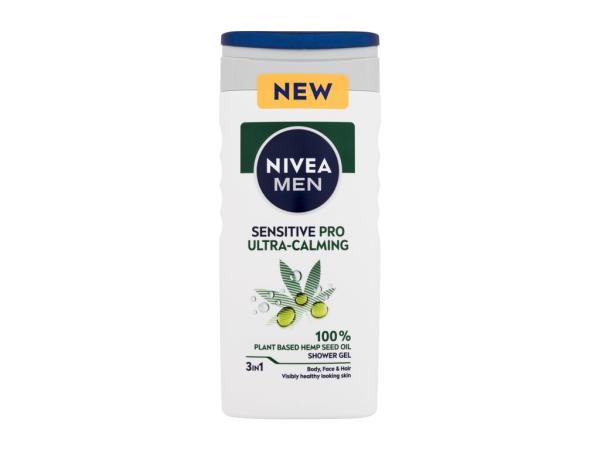 Nivea Men Sensitive Pro Ultra-Calming Shower Gel (M) 250ml, Sprchovací gél