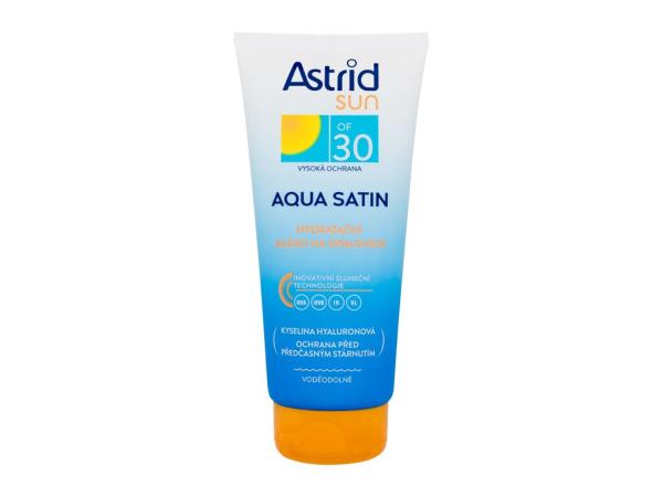 Astrid Aqua Satin Moisturizing Milk Sun (U)  200ml, Opaľovací prípravok na telo