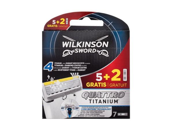 Wilkinson Sword Quattro Titanium (M) 7ks, Náhradné ostrie