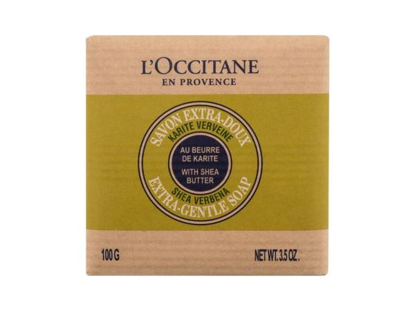 L'Occitane Verbena Extra-Gentle Soap Shea Butter (W)  100g, Tuhé mydlo
