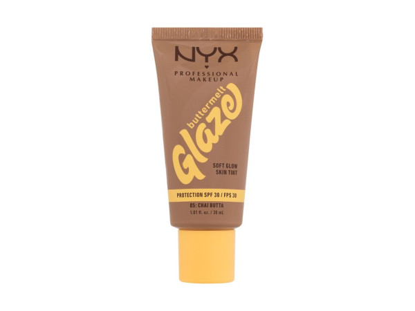 NYX Professional Makeup Buttermelt Glaze Soft Glow Skin Tint 05 Chai Butta (W) 30ml, Make-up SPF30