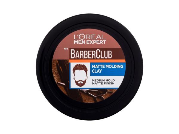 L'Oréal Paris Messy Hair Molding Clay Men Expert Barber Club (M)  75ml, Krém na vlasy