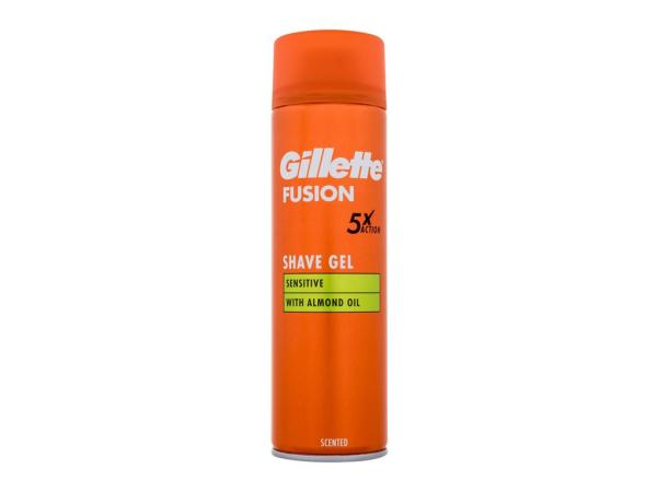 Gillette Sensitive Shave Gel Fusion (M)  200ml, Gél na holenie