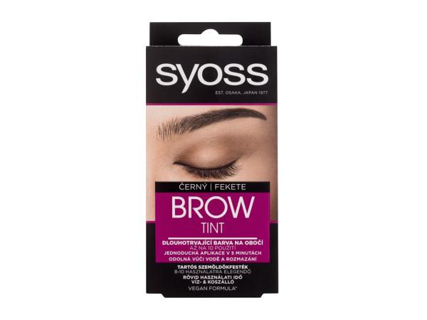 Syoss Brow Tint Black (W) 17ml, Farba na obočie