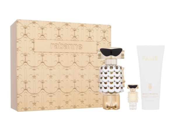 Paco Rabanne Fame EdP 80ml + EdP 4ml +Telové mlieko 100ml, Darčeková sada (W)