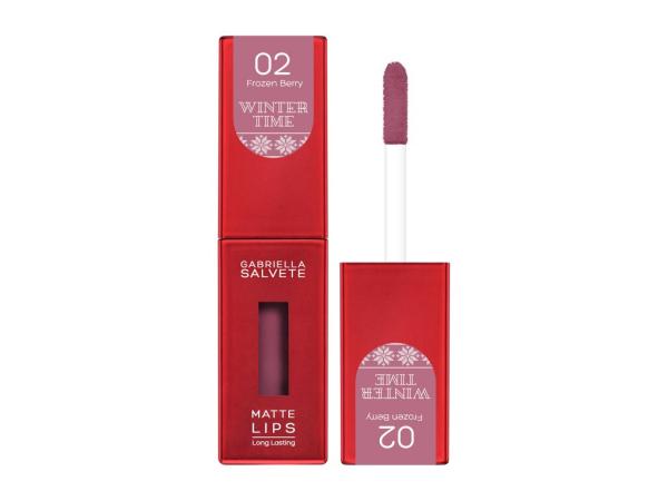 Gabriella Salvete Winter Time Matte Lips 02 Frozen Berry (W) 4,5ml, Rúž