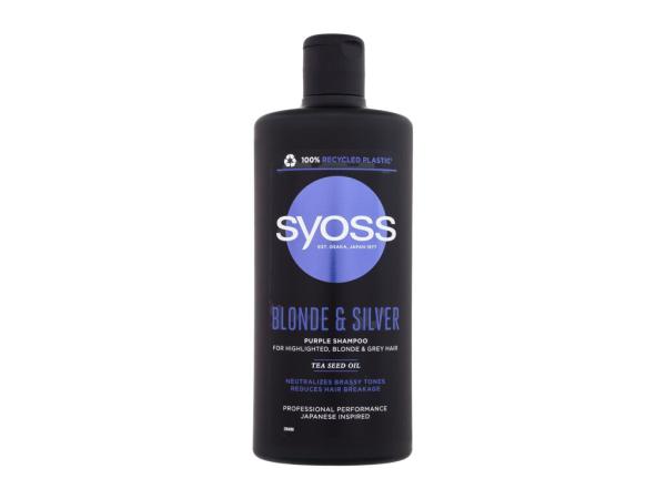 Syoss Purple Shampoo Blonde & Silver (W)  440ml, Šampón