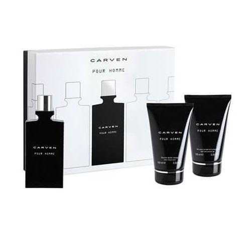 Carven Pour Homme EdT 100ml + Balzam po Holení 100ml + Sprchovací gél 100ml (M)