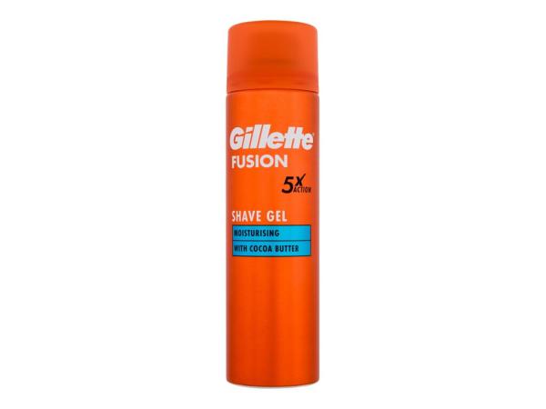 Gillette Fusion Moisturising Shave Gel (M) 200ml, Gél na holenie