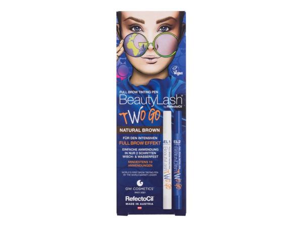 RefectoCil BeautyLash Two Go Natural Brown (W) 1balenie, Farba na obočie Tinting Pen