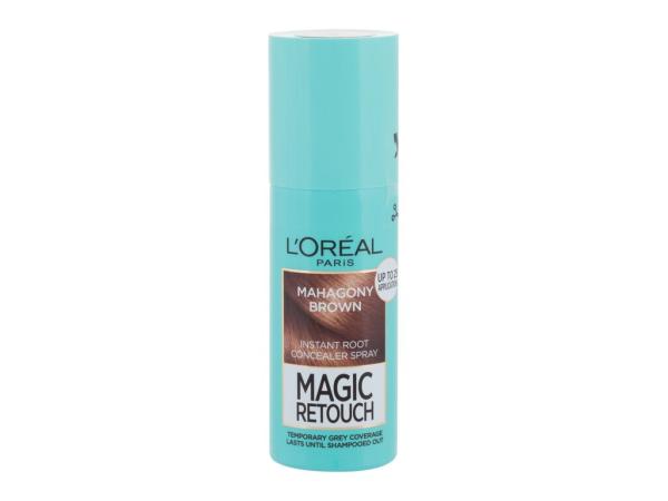 L'Oréal Paris Magic Retouch Instant Root Concealer Spray Mahagony Brown (W) 75ml, Farba na vlasy