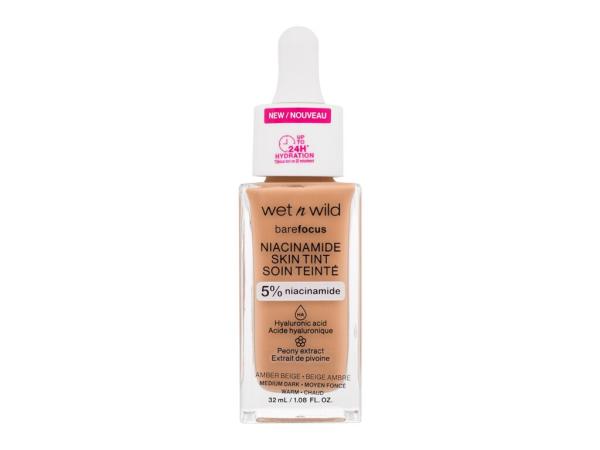 Wet n Wild Bare Focus Niacinamide Skin Tint Medium Dark (W) 32ml, Make-up