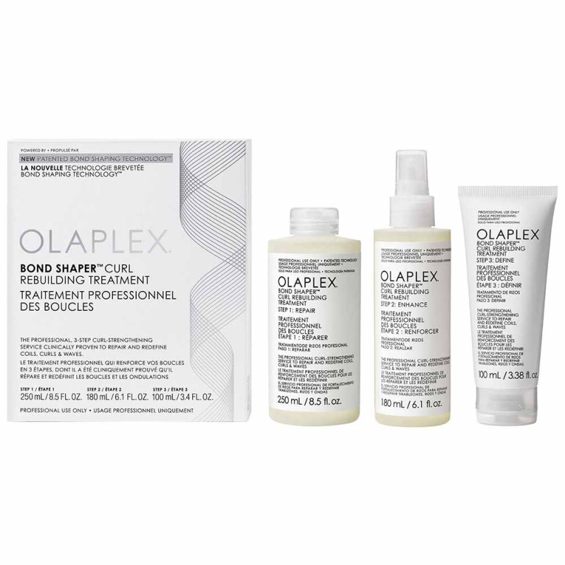 Olaplex Bond Shaper Curl Rebuilding Treatment Kit 530ml, sada na obnovu kučeravých vlasov