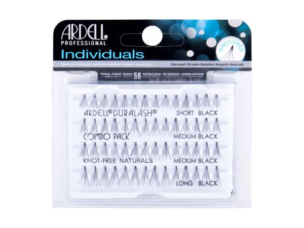 Ardell Individuals Duralash Knot-Free Naturals Black (W) 56ks, Umelé mihalnice Combo Pack